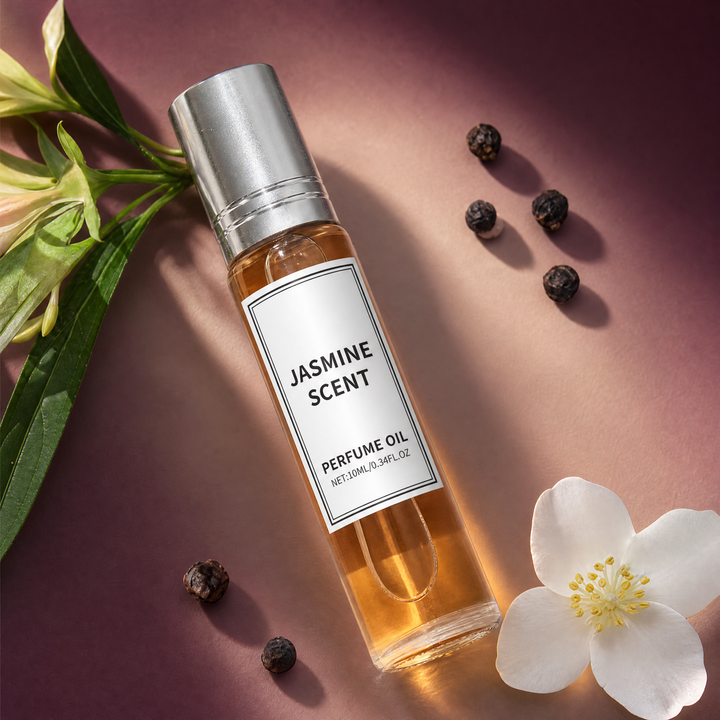 Roxelis Jasmine pheromone roll-on perfume oil — night-blooming jasmine, amber and vanilla